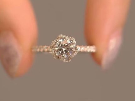 انگشتر طلا مدل گل