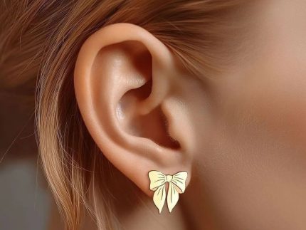 گوشواره طلا پاپیون