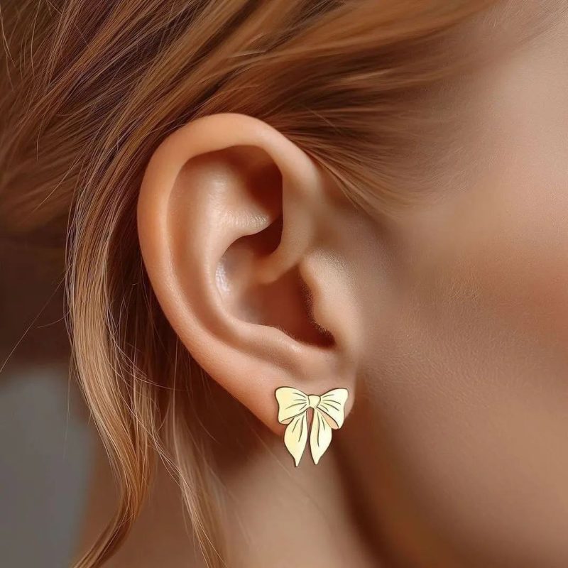 گوشواره طلا پاپیون