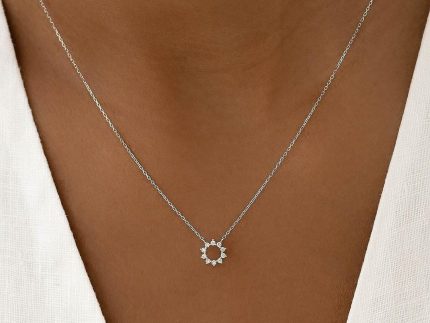 نیم ست طلا مدل خورشید