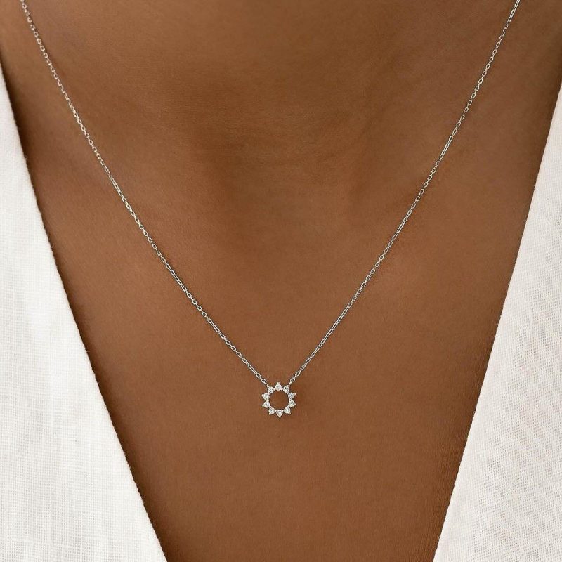 نیم ست طلا مدل خورشید