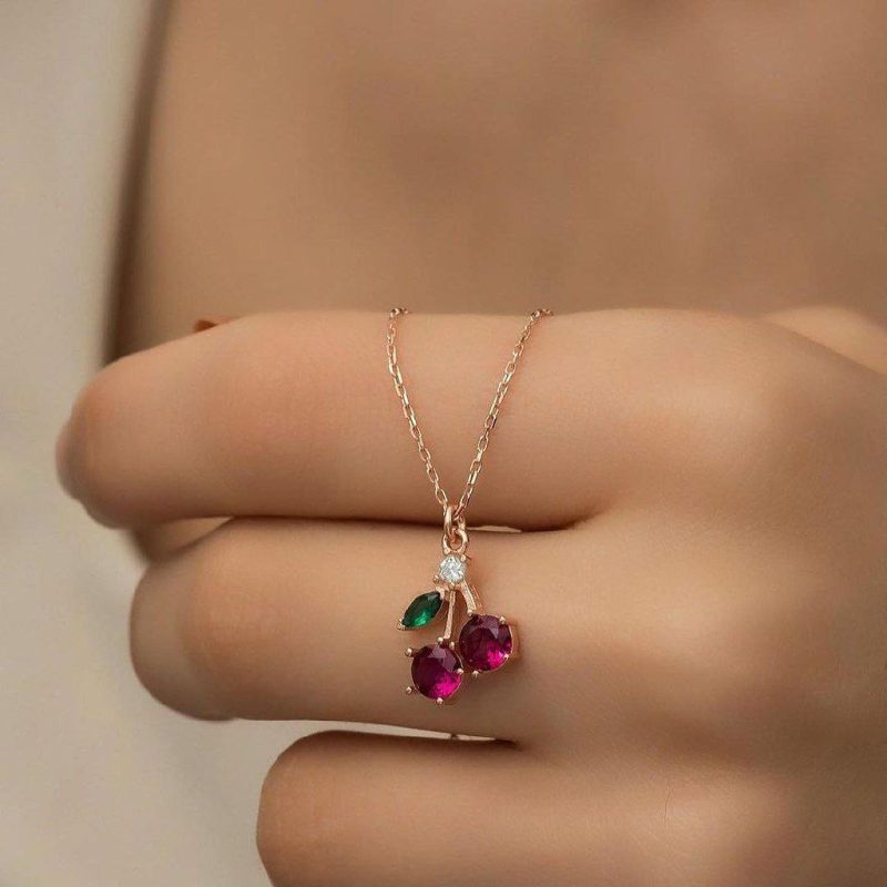 آویز طلا آلبالو