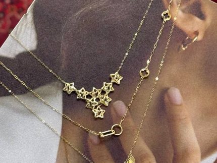 گردنبند طلا آویز پولکی