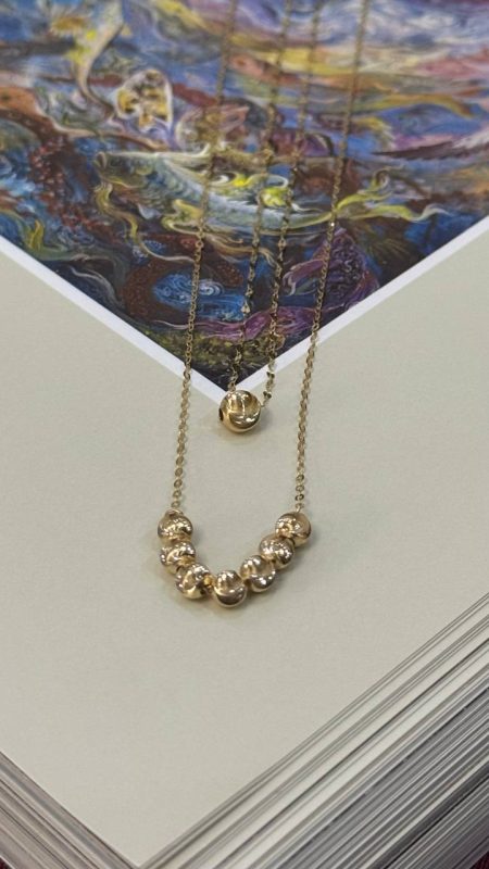 گردنبند طلا گوی درشت