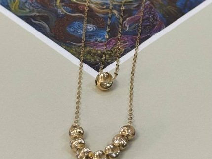 گردنبند طلا گوی درشت