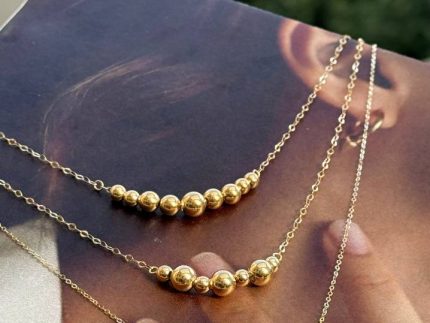 گردنبند طلا گوی