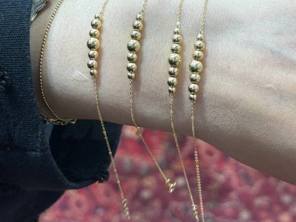 دستبند طلا گوی درشت