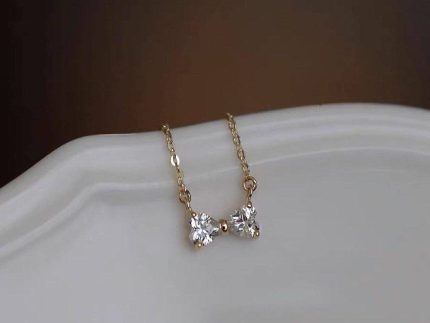 گردنبند طلا مدل پاپیون