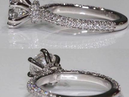 انگشتر طلا مدل سولیتر