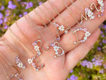 گردنبند طلا صدفی f