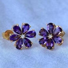 گوشواره طلا مدل گل