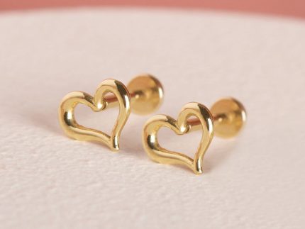 گوشواره طلا قلب