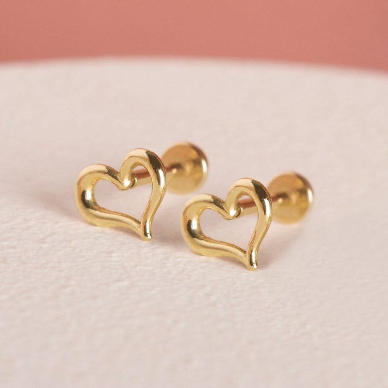 گوشواره طلا قلب