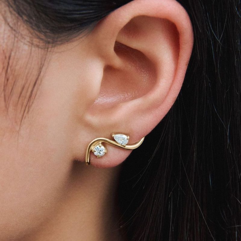 گوشواره طلا پیچ