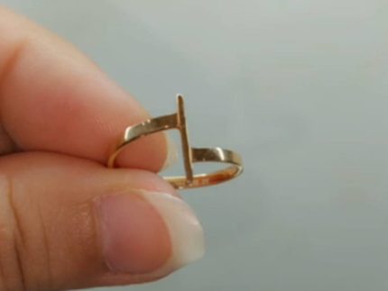 انگشتر طلا خط