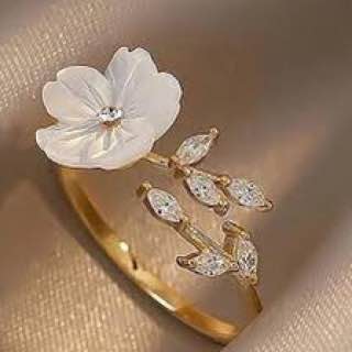 انگشتر طلا گل صدفی