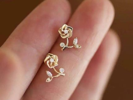 گوشواره طلا گل