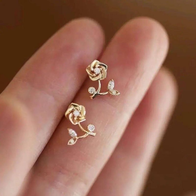 گوشواره طلا گل