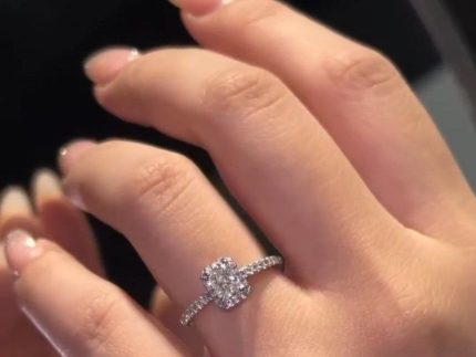 انگشتر طلا مدل امرالد