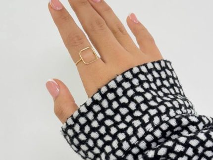 انگشتر طلا مربع