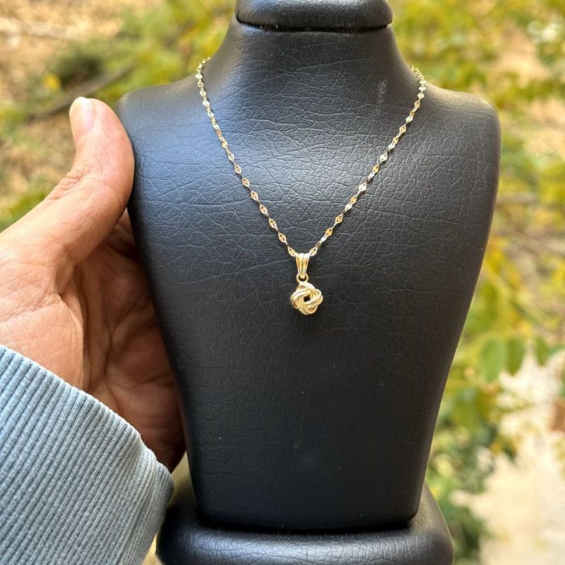 آویز طلا گره