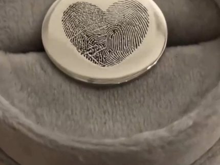 آویز طلا اثر انگشت