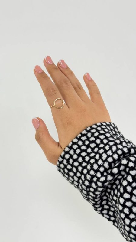 انگشتر طلا مینیمال دایره