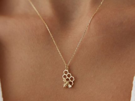 گردنبند طلا عسل