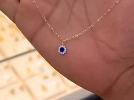 پلاک طلا دایره