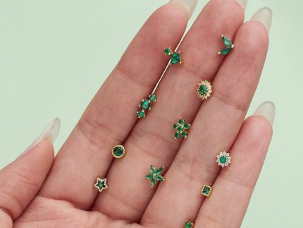 گوشواره طلا مربع