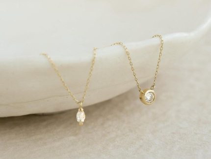 گردنبند طلا سنگ دار مارکو