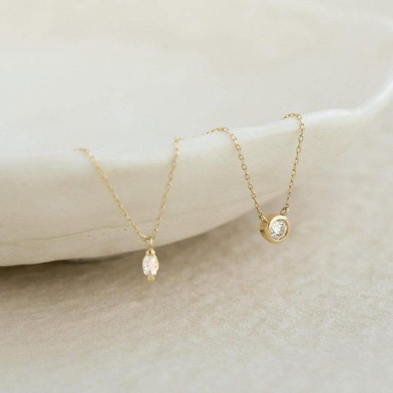 گردنبند طلا سنگ دار مارکو