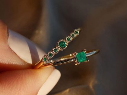 انگشتر طلا هفت تخمه