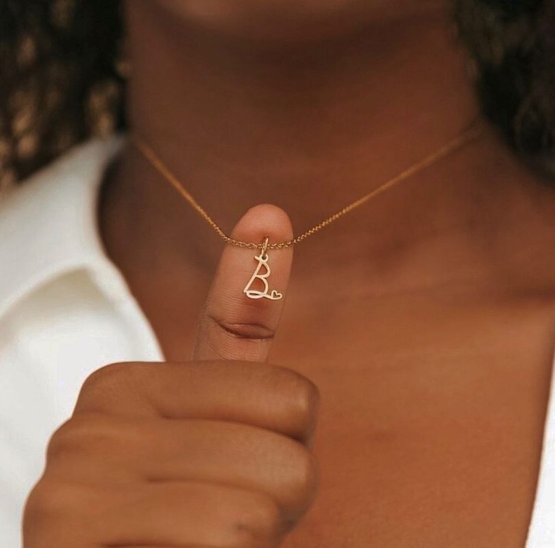 گردنبند طلا حروف