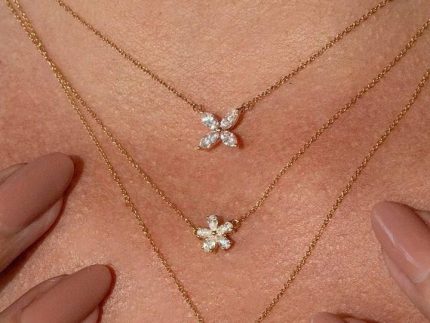 گردنبند طلا 4 گل مارکیز