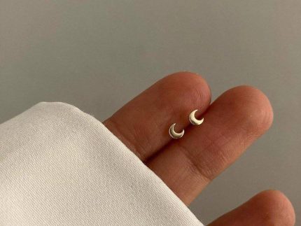 گوشواره طلا مدل ماه