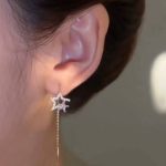 گوشواره طلا مدل ماه و ستاره