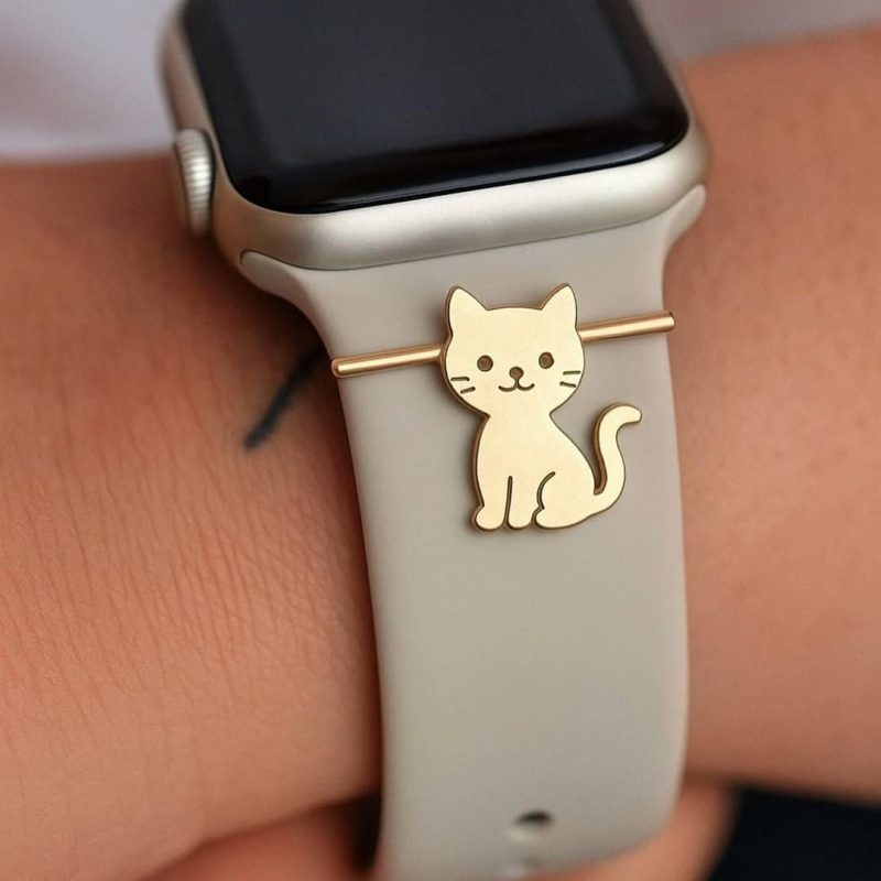 آویز طلا اپل واچ گربه