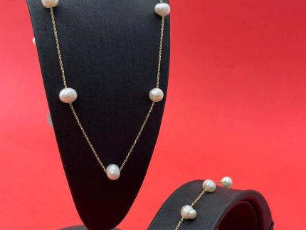 گردنبند طلا مروارید