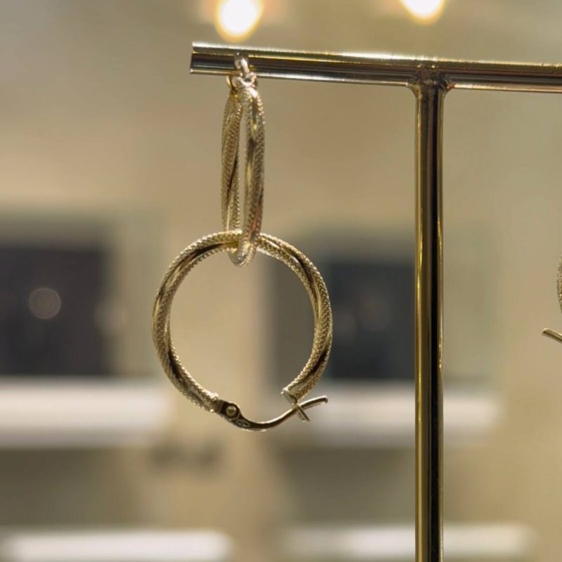 گوشواره طلا حلقه ای کوچک