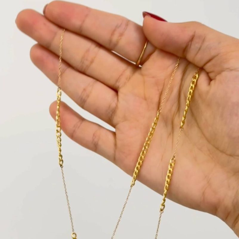 گردنبند و دستبند طلا کارتیه