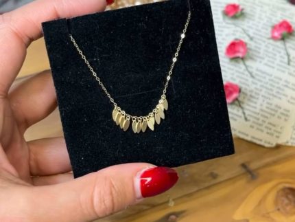 گردنبند طلا پولک دار