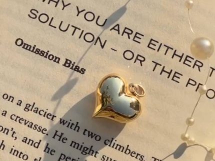 آویز طلا مدل قلب دامله