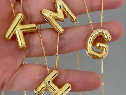 آویز طلا حروف پفکی سایز بزرگ