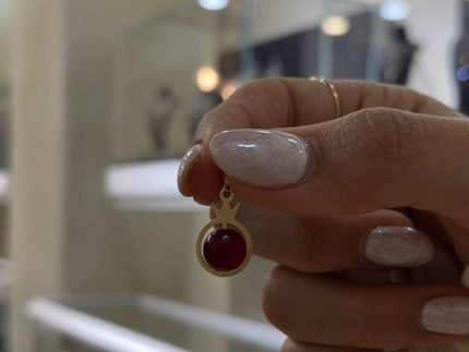 آویز طلا انار