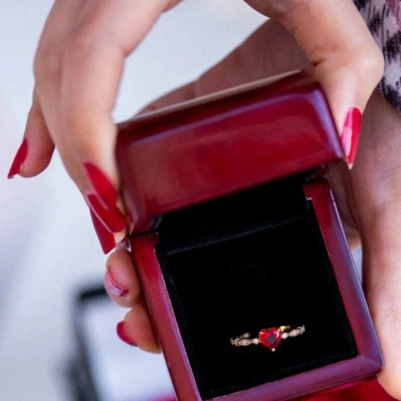 انگشتر طلا مدل قلب