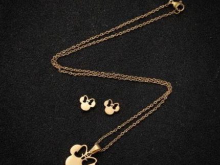 نیم ست طلا میکی موس